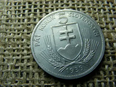 Szlovákia 5 korona, 1939, Korun