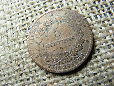 5 Centimes, 1872 A, Franciaország