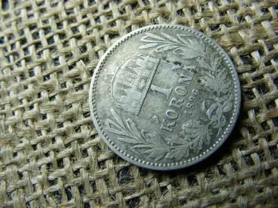 Ezüst 1 korona, 1896, KB