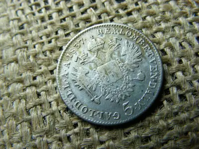 Ezüst 5 krajcár, 1837, Habsburg