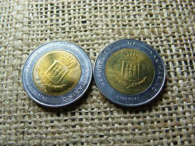San Marino 500 lire, 1983