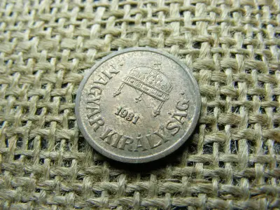 2 fillér, 1931, verdefényes, ritka