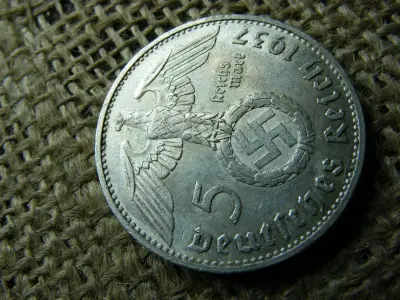 Birodalmi 5 márka, 1937, ezüst