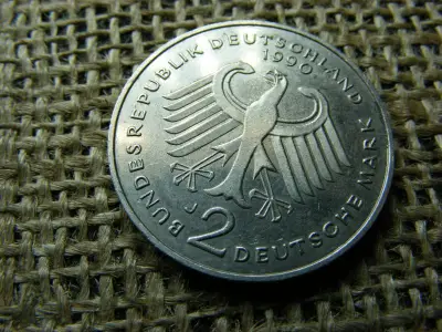 2 márka érme, 1990, J jelzés