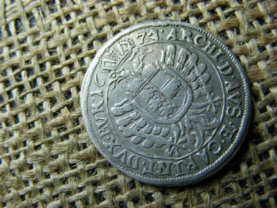 Lipót ezüst 6 krajcár, 1672, ritka értékjelzés