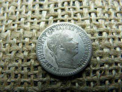 Ezüst 5 krajcár, 1859, verdehibás, elfordult