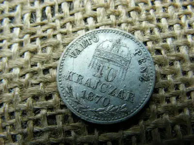 Ezüst 10 krajcár, 1870, Kb VP