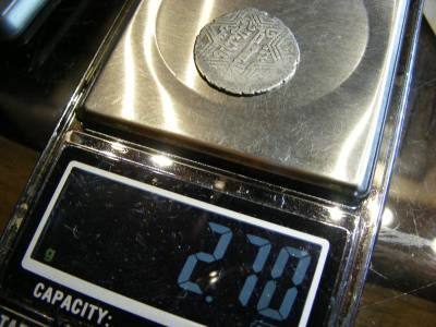 Iszlám Ezüst Dirham, al-Zahir Ghazi, Hatágú Csillag, Aleppó