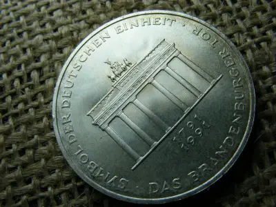 Ezüst 10 márka érme, 1991, A