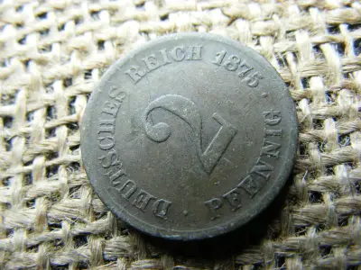 Birodalmi 2 pfennig, 1875, E