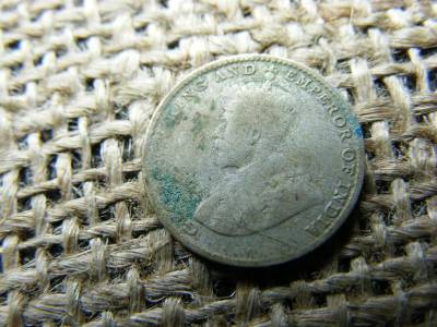Sri Lanka 10 cent, 1921, ezüst