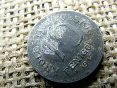 Lengyelország 10 fenigów, 1917, FF