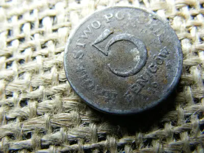 Lengyelország 5 fenigów, 1917, FF