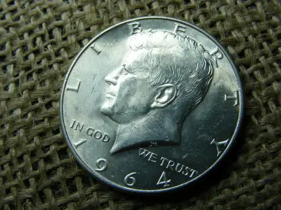 USA 1/2 Dollár, 1964, Verdefényes
