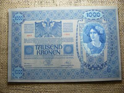 1000 korona bankjegy, 1902, bélyegzés nélküli