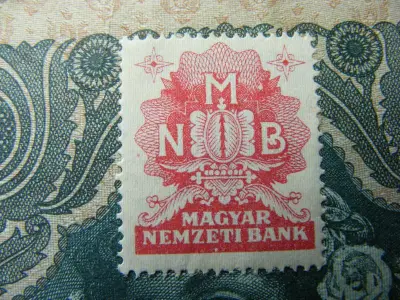1000 pengő, 1945, hibás MNB bélyeggel