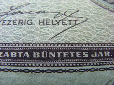 100 pengő, 1945, makkos vízjel, ritka