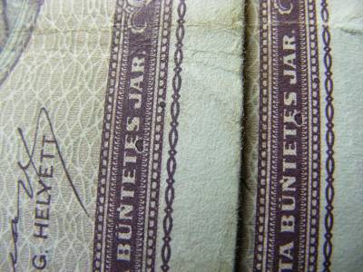 100 pengő, 1945, nyomdahibás azonos pár