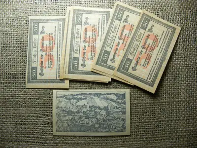 Ausztria 50 heller 1920 Notgeld, hajtatlan