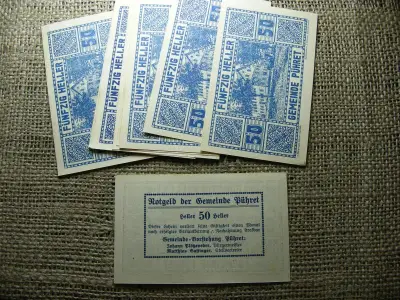 Ausztria 50 heller 1920, Notgeld, hajtatlan