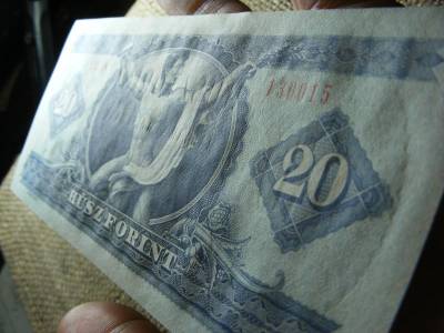 20 forintos bankjegy, 1975, hajtatlan