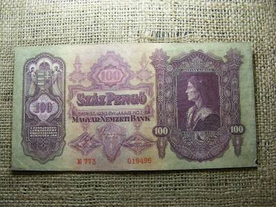 100 pengő bankjegy, 1930, születési dátumos