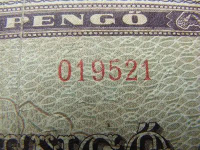 100 pengő bankjegy, 1945, születési dátumos