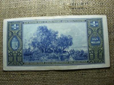 Egymillió pengő bankjegy, 1945, egyedi sorszám