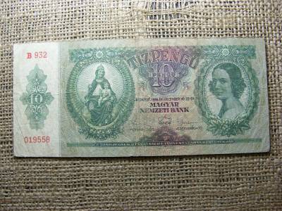 10 pengő bankjegy, 1936, születésnapos kiadás