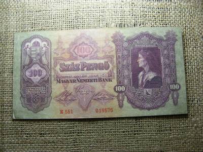 100 pengő bankjegy, 1930, születési dátumos