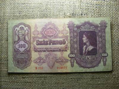 100 pengő bankjegy, 1930, születési dátumos