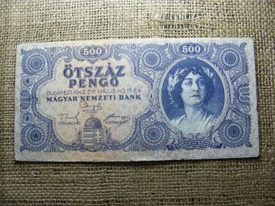 500 pengő, 1945, születésnapos bankjegy, 1959. július