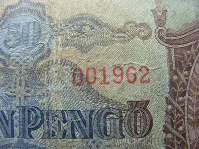 50 pengő bankjegy, 1932, egyedi sorszám