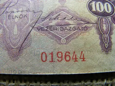 100 pengő bankjegy, 1930, születésnapos ajándék