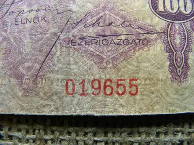 100 pengő bankjegy, 1930, születésnapos ajándék