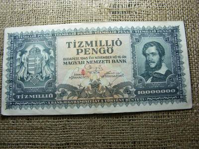 Tízmillió pengő bankjegy, 1945, születési dátumos