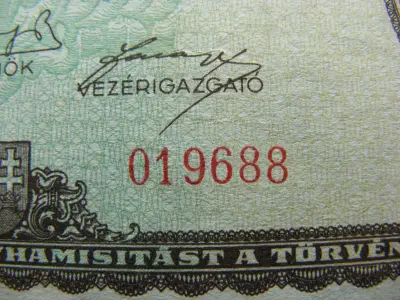 Százmillió pengő bankjegy, 1946, születési dátumos