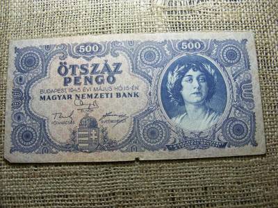 500 pengő, 1945, hibás N, születési dátum