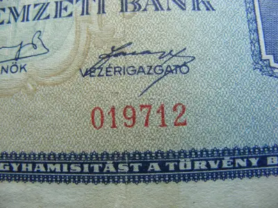 Egymillió pengő bankjegy, 1945, születési dátumos