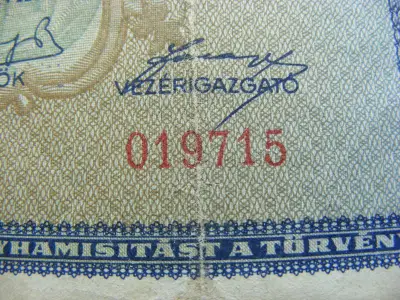 Egymillió pengő bankjegy, 1945, születési dátumos