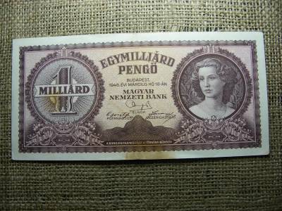 Egymilliárd pengő bankjegy, 1946, születési évvel
