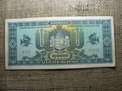 Százezer milpengő bankjegy, 1946, születési dátumos