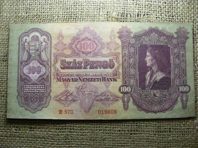 100 pengő bankjegy, 1930, születési dátumos
