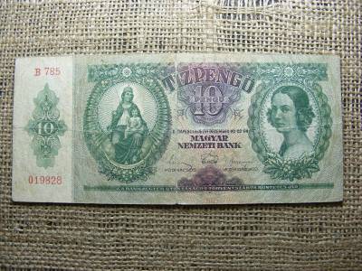 10 pengő bankjegy, 1936, születési dátumos