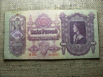100 pengő bankjegy, 1930, születésnapos ajándék