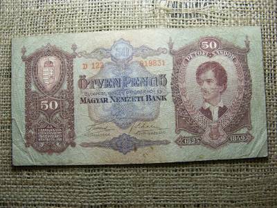 50 pengő bankjegy, 1932, születési dátumos