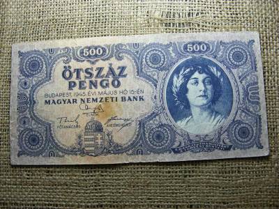 500 pengő bankjegy, 1945, születési dátumos