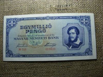 Egymillió pengő bankjegy, 1945, egyedi sorszám