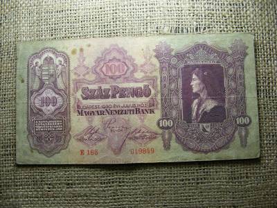 100 pengő bankjegy, 1930, születési dátumos
