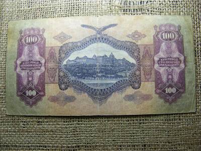 100 pengő bankjegy, 1930, születési év 1985